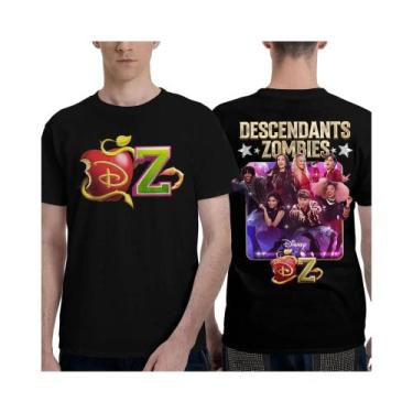 Imagem de Camiseta De Algodão Solta Feminina Disney Descendants Zombies Worlds C