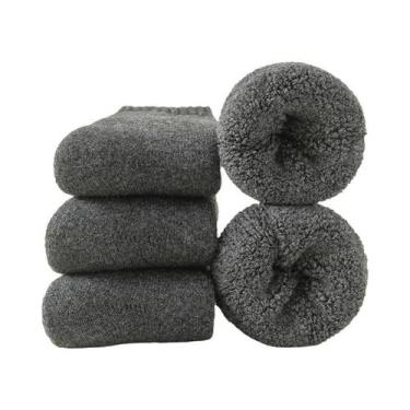 Imagem de Meias De Lã Para Homens E Mulheres, 3 Pares, Térmicas, De Cashmere, Es