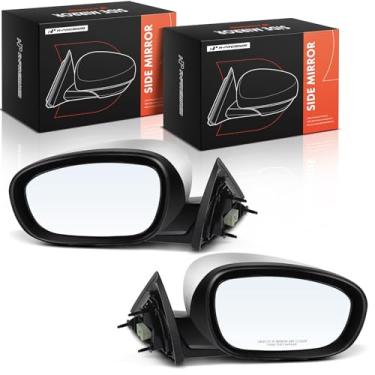 Imagem de A-Premium Par (2) espelhos retrovisores elétricos para motorista e passageiro compatível com Chrysler 300 2005-2010 e Dodge Magnum 2005-2008, retrovisor externo cromado dobrável manual aquecido