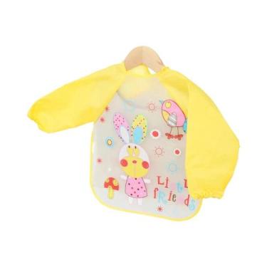 Imagem de Babadores Impermeáveis De Manga Longa Para Bebês, Avental Infantil De 