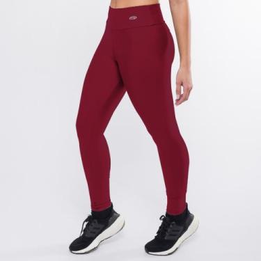 Imagem de Calça Legging Feminina Marcio May Fitness Supreme Veludo, PP, Bordô
