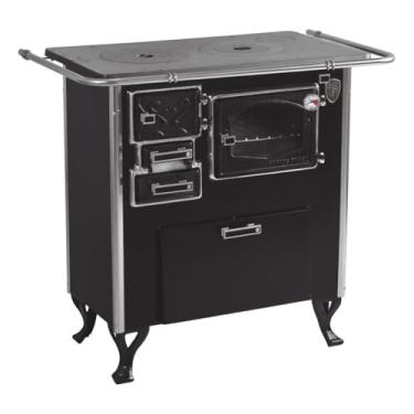 Imagem de Fogão A Lenha C Forninho Direito Preto Fornos Pinhal N1