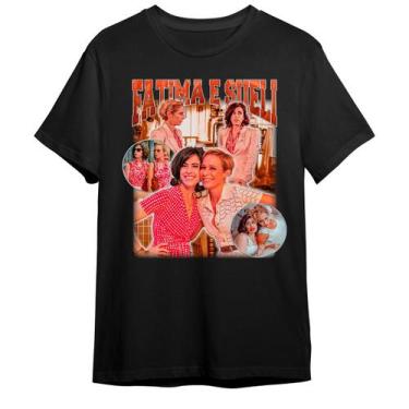 Imagem de Camiseta Basica Fatima E Sueli Novela Tapas E Beijos Graphic, P, Preto