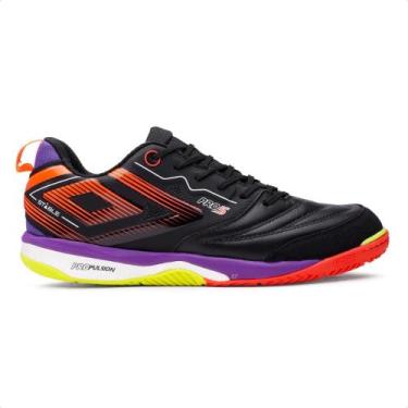 Imagem de Chuteira Futsal Umbro Pro 5 Stable Masculina, 40, Preto, Laranja