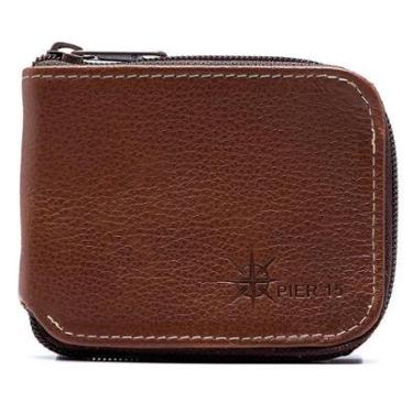 Imagem de Carteira  Pier 15 Zíper Couro Masculina-Masculino