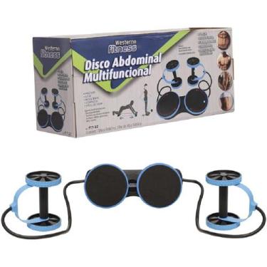 Imagem de Disco Abdominal Multifuncional Fitness Com Alça Elástica - Western Fit