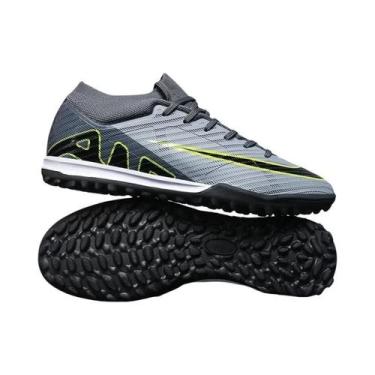 Imagem de Chuteiras De Futebol Masculinas Antiderrapantes, Cano Médio, Alta Qual