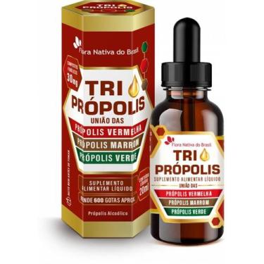 Imagem de TRI PROPOLIS GOTAS 20ML (Vermelha, Verde e Marrom) - Flora Nativa - Fl