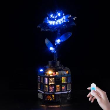Imagem de BrickSoul Upgrade Light Kit for Lego Black Dahlia Flower Wednesday 76784 Building Set | with ON/Off & Dimmer Switch & Hidden Cable Tech | Easy Install Lighting Set (76784 Set NOT Included)