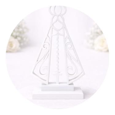 Imagem de Lembrancinha de Batismo, Chá de Bebê, Mesversário, Decoração Branca, 15 Unidades