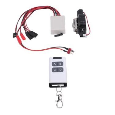 Imagem de Generic Guincho para Carro Crawler Rc, Guincho 1/10 Rc, Artesanato Fino, Liga de Alumínio, Adiciona Apelo Legal, Fácil de Instalar para Axial (Preto)