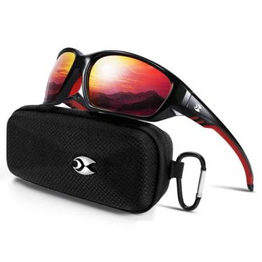 Imagem de Óculos de sol esportivos polarizados com proteção UV400 para homens - 