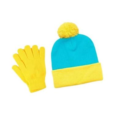 Imagem de Conjunto De Gorro E Luvas De Inverno Unissex Quente De Tricô Acessório