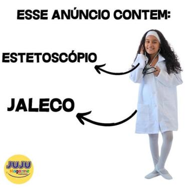 Imagem de Fantasia de médico Jaleco Infantil com Estetoscópio Estilo:Jaleco+este