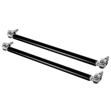 Imagem de Naroote Barra de Suporte de Para-choque, par Forte e Elegante de 20cm para Lábio Frontal de Carro Com Fácil Instalação para Carros Em Geral (Preto)