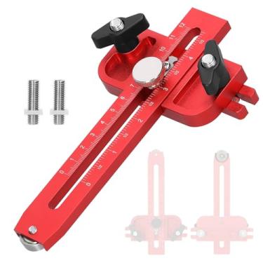 Imagem de Régua de Marcenaria em Liga Alumínio Acessório Multifuncional Mesa com Escalas Métricas e Imperiais Rolo Fixação Limite Serra para Máquina Corte Aprimorando Estabilidade Precisão Durabilidade Praticid