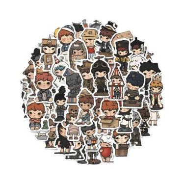 Imagem de Adesivos Temáticos Celestiais Desenhados À Mão, 83 Peças Para Diários,