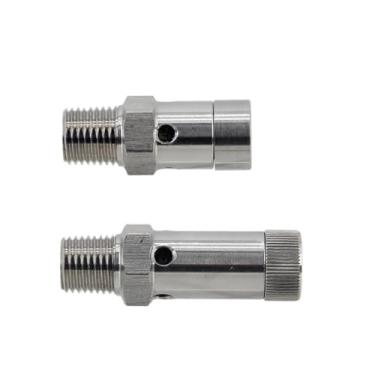 Imagem de Válvula de alívio de pressão de gás ajustável Home Brewing 1/10.2 cm, toda em aço inoxidável 304 à base de mola, válvula de fiação de fermentação caseira, peças de enchimento de garrafas, acessórios