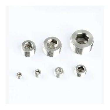 Imagem de 1/20.3 cm 1/10.2 cm 3/20.3 cm 1/5.1 cm 3/10.2 cm 2.5 cm 1-1/10.2 cm 1-1/5.1 cm 5.1 cm NPT Extremidade escareada macho 304 aço inoxidável encaixe de tubulação água gás óleo (NPT, 1/10.1 cm 2 cm)