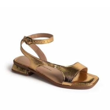 Imagem de Sandália Dakota de Salto Baixo Metalizada Feminina Y8873-Feminino