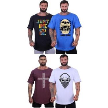 Imagem de Kit 4 Camisetas Morcegão Masculina MXD Conceito Fitness Academia Musculação-Masculino