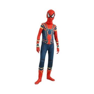 Imagem de Fantasia Deluxe De Homem-Aranha Para Crianças, Tema De Festa, Macacão 