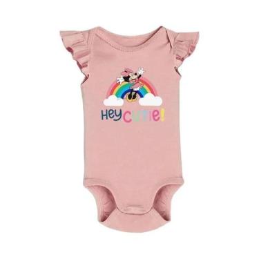 Imagem de Macacão De Verão Estampado Da Minnie Mouse Para Bebês Meninos E Menina