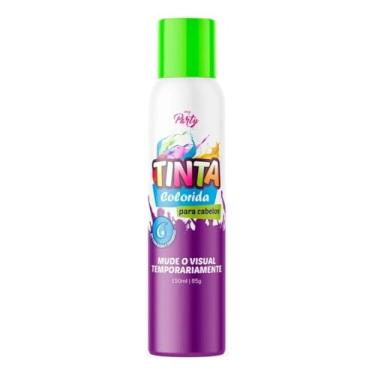 Imagem de My Party Tinta Temporária Verde Brasil 150 ml - Coloração Fluorescente Lavável para Cabelo – Efeito Brilho, Festa - Carnaval - Cosplay.