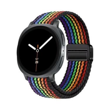 Imagem de Pulseira Magnética De Nylon Trançado Solo Loop De 40mm 44mm 46mm Para 