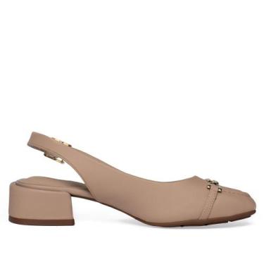 Imagem de Sapato Feminino Modare Scarpin Floather Fivela Bege, Bege, 36