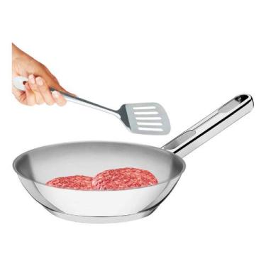 Imagem de Frigideira Tramontina de Indução Fundo Triplo 24cm Allegra E Espátula 