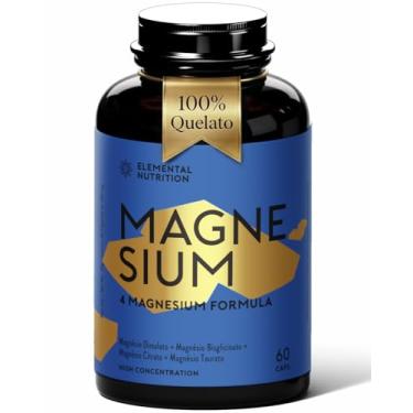 Imagem de Magnésio four 350mg - Dimalato - Bisglisinato - Taurato - Citrato - ELEMENTAL Nutrition (Novo Rotulo)