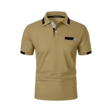 Imagem de Camisas Polo Slim Fit Masculinas De Verão Com Manga Curta, Clássicas, 