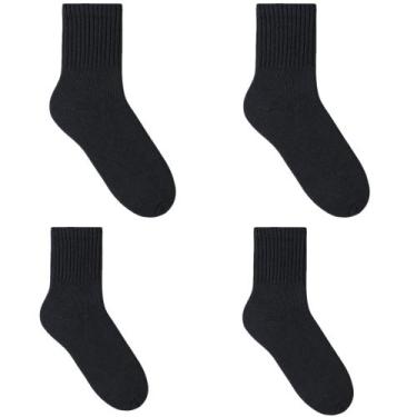 Imagem de Kit 4 pares de Meias Esportiva Masculina Cano Longo tam 44-48 Selene 4