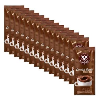 Imagem de Chocolate Quente Cremoso Solúvel Três Corações Kit 15un 20g