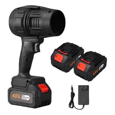 Imagem de Soprador De Folhas Ar Turbo 48v Recarregável Carro Portátil - Genérico