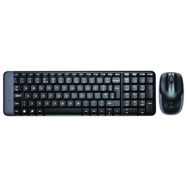 Imagem de Teclado E Mouse Wireless Logitech Mk220 Usb Preto Sem Fio