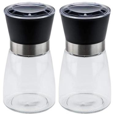 Imagem de Kit 2 Moedores de Temperos 170ml Lyor em Vidro com Moinhos de Cerâmica