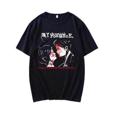 Imagem de Camisetas Para Casal Emo 100% Algodão My Chemical Romance Mcr Dead Sty