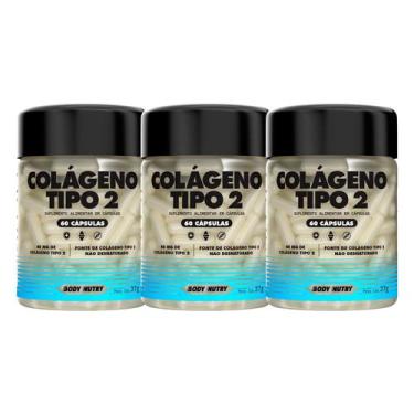 Imagem de Kit Colágeno Tipo 2 Body Nutry 3x 60 Cápsulas Suplemento Alimentar