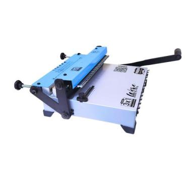 Imagem de Encadernadora Wire-o Color 3X1 Azul Furo Quadrado Marpax