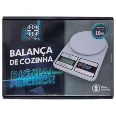 Imagem de Balança Digital de Cozinha Até 10kg - com Pilhas - Moment