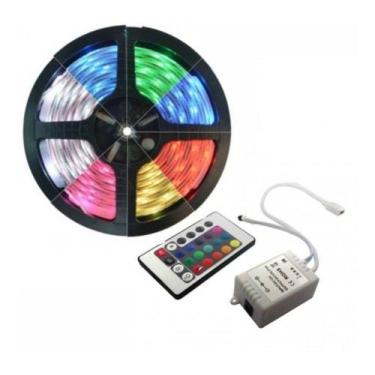 Imagem de Fita super Led 5050 RGB 5 mts central e controle - SN LEDS