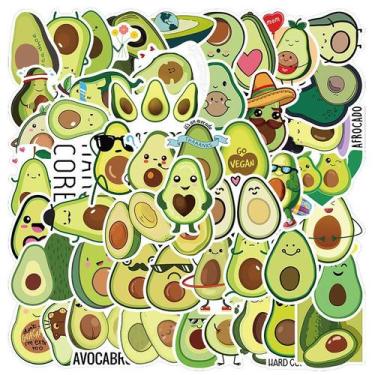 Imagem de Adesivos, abacates, vinil impermeável, anime, 50 unidades/lote, 5-7 cm