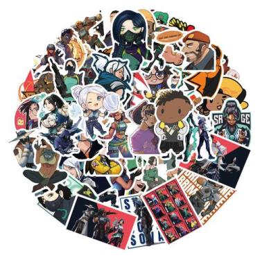 Imagem de Pacote de adesivos Valorants Anime 50 unidades de desenho animado deco