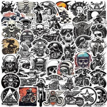 Imagem de Adesivos Retros Harleys em vinil impermeável Anime 50 unidades/lote - 