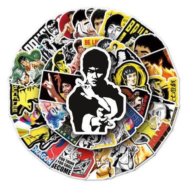 Imagem de Adesivos de vinil impermeável Bruces Lees, anime, 51 unidades - yiweis