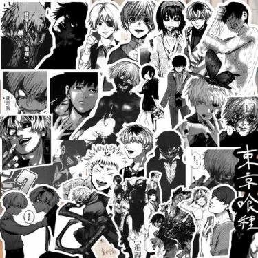 Imagem de Adesivos de vinil impermeável Tokyo Ghouls, anime, 67 unidades - yiwei