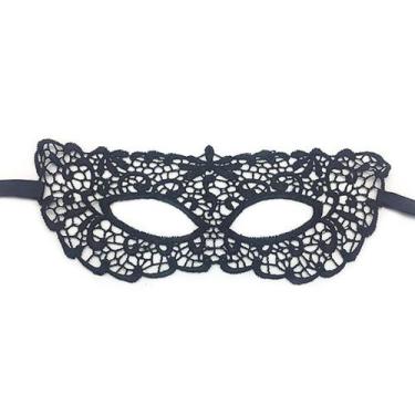Imagem de Máscara de cosplay, decoração de festa de Halloween, renda sexy - yiwe