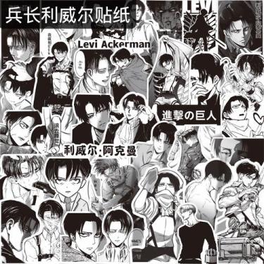 Imagem de Adesivos de vinil impermeável Attacks On Titans, anime, 65 unidades - 